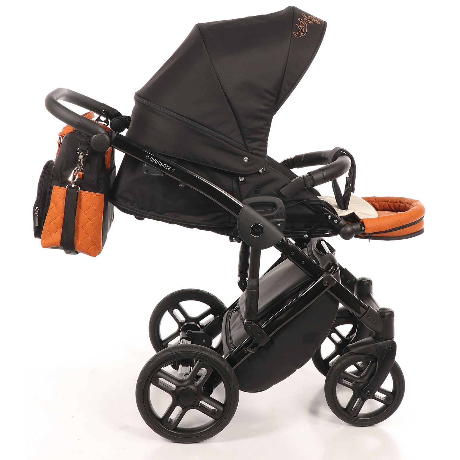 Детская коляска Nuovita Diamante, цвет Arancio / Оранжевый  